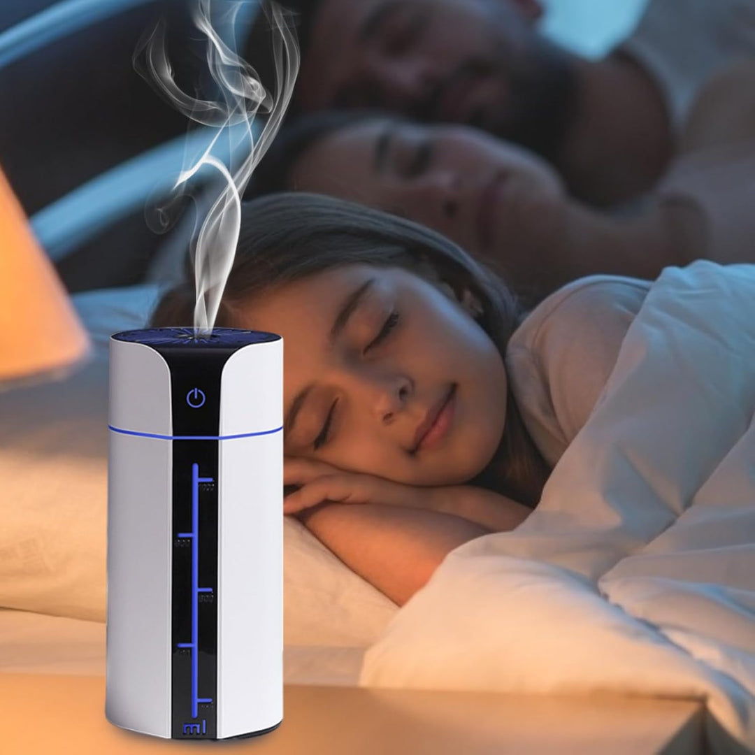 Luftbefeuchter Für Schlafzimmer Baby - USB Aromadiffuser - Smartes Aromatherapie Gerät Mit 7 Farben