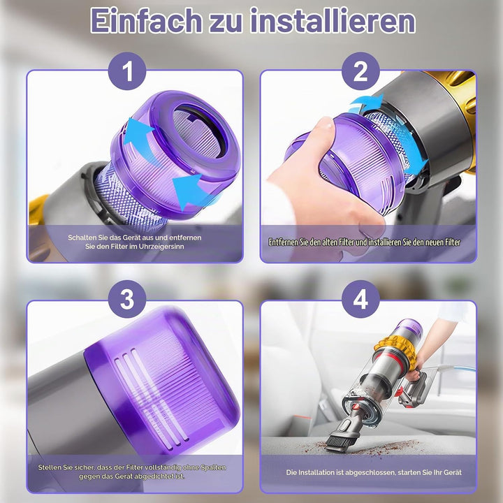 Filter für Dyson V11 SV14 V15 SV22, Kompatibel mit Cyclone Animal Absolute Extra Total Clean Pro Akk