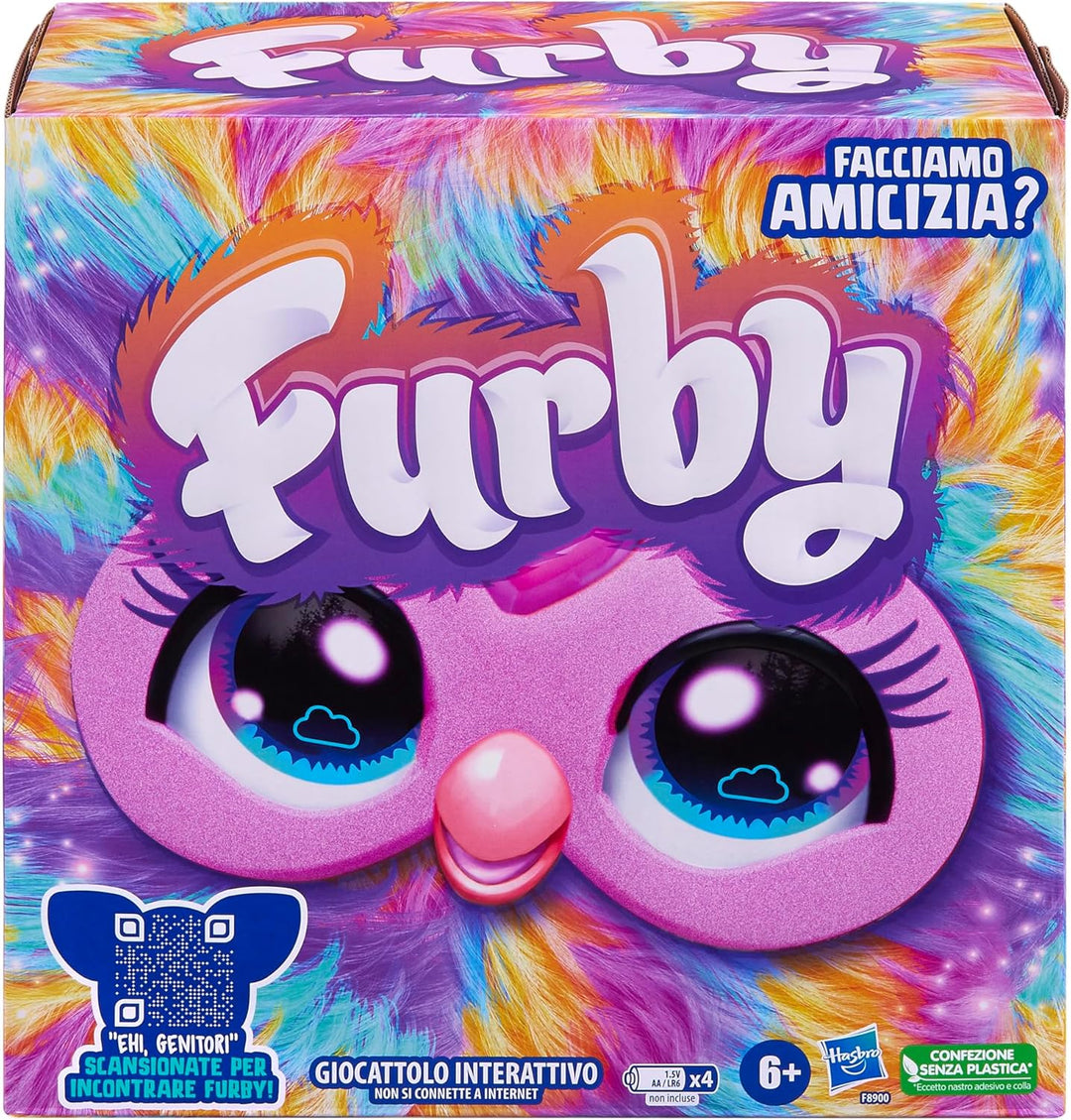 Hasbro Furby Tie Dye Elektronisches Plüschtier für Jungen und Mädchen ab 6 Jahren, Plüschtier mit Ge