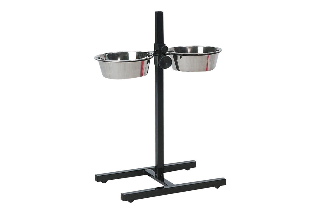 Karlie Otis Plus - Doppelnapfständer mit Näpfen 4 l ø: 21 - 29 cm L, L