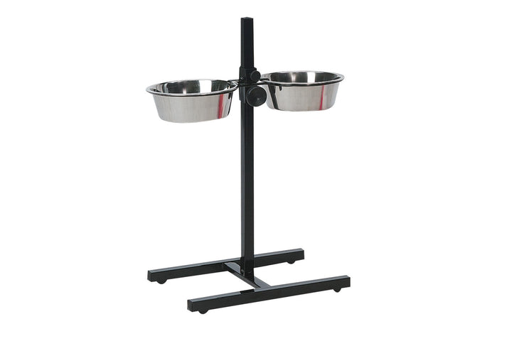 Karlie Otis Plus - Doppelnapfständer mit Näpfen 4 l ø: 21 - 29 cm L, L