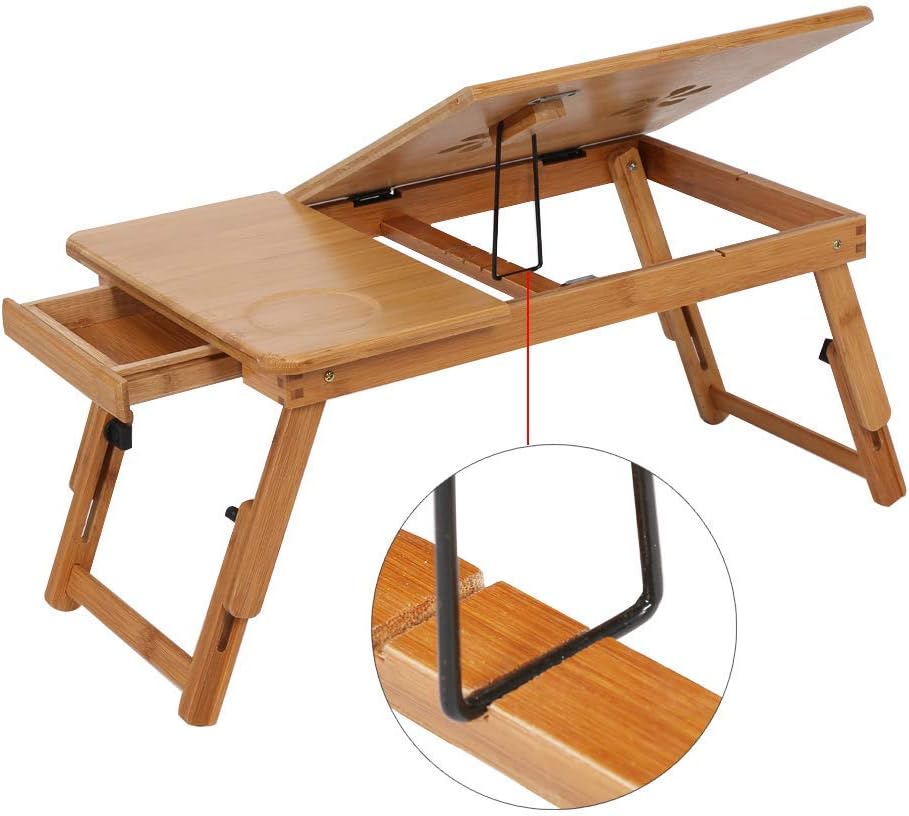 Cocoarm Verstellbare Bambus Bücherregal Schlafsaal Bett Lesetisch Buch Lesetablett Stehpult Schlafzi