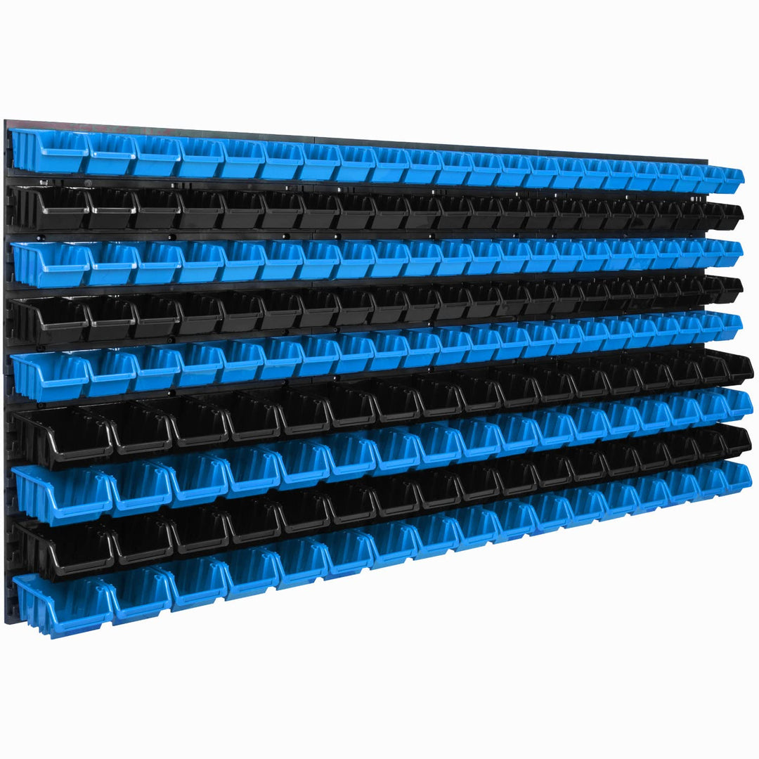 Lagersystem Wandregal 1728 x 780 mm | 178 stck. Box | Stapelboxen Schüttenregal Sichtlagerkästen | E
