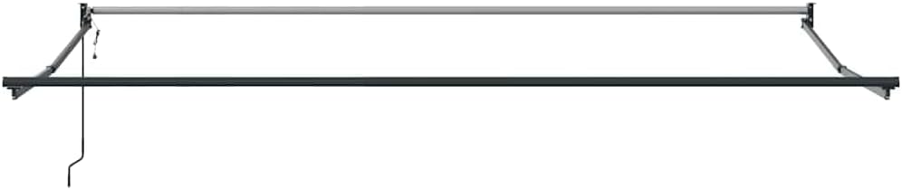 vidaXL Markise Einziehbar Anthrazit und Weiss 4,5x3 m Stoff & Aluminium 4.5 x 3 m Anthrazit und Schw