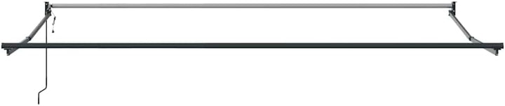 vidaXL Markise Einziehbar Anthrazit und Weiss 4,5x3 m Stoff & Aluminium 4.5 x 3 m Anthrazit und Schw