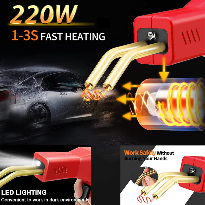 150W Kunststoff Schweissgerät 2 in 1 Stossstangen Reparatur Set Kunststoff Schweissen mit 800PCS Hot