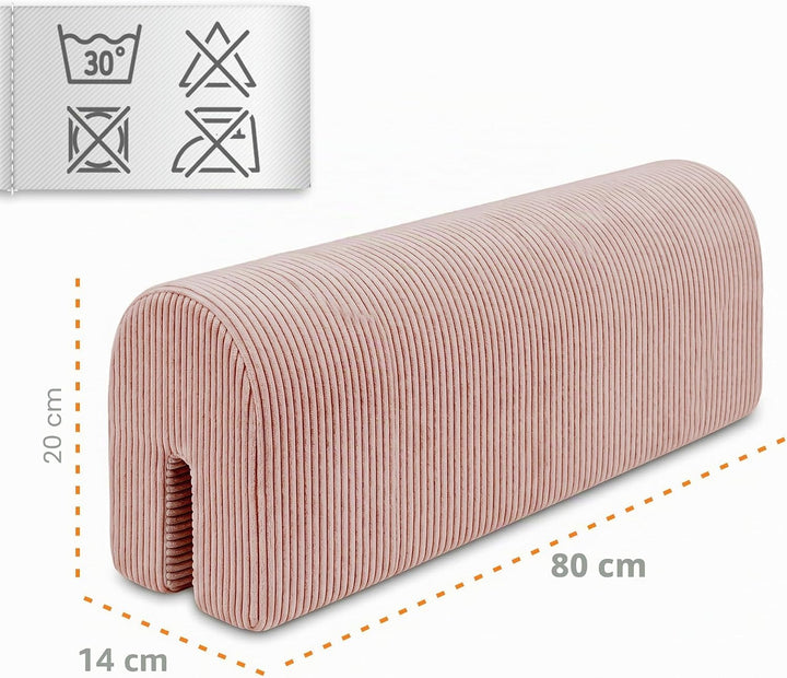 Bettkantenschutz für Kinderbetten Cordstoff 80 cm - Schutz für Bettrahmen Baby Bett rausfallschutz f