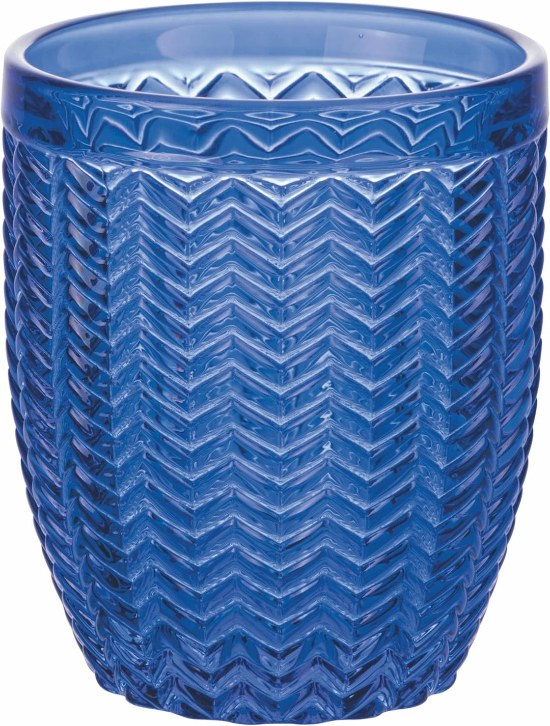 Villa d'Este Home Tivoli 6er Set Wassergläser aus Glas 350 ml Geometrie Ocean