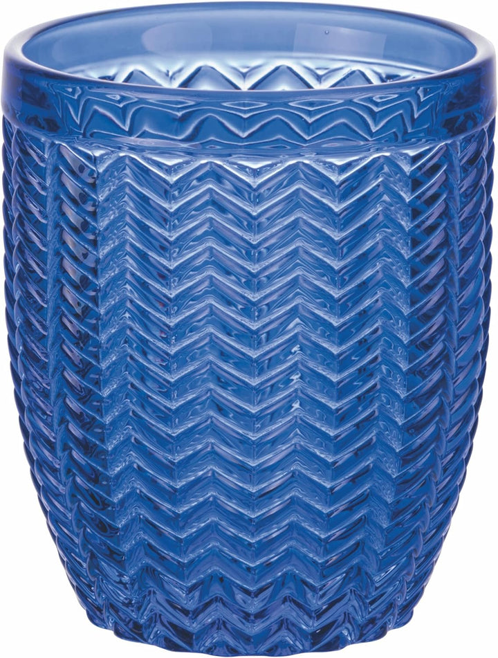 Villa d'Este Home Tivoli 6er Set Wassergläser aus Glas 350 ml Geometrie Ocean