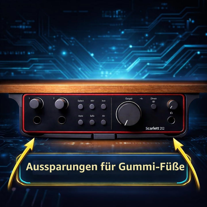 Tischhalterung für Focusrite Scarlett Solo 3rd Gen Audio-Interface, Desk Mount, Under Desk Mount, Sc