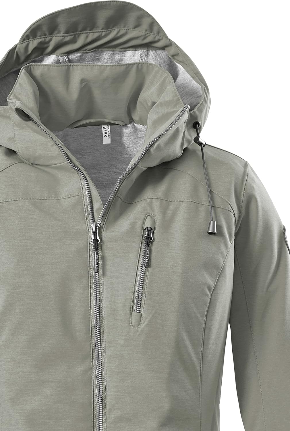 G.I.G.A. DX Damen Solena Casual Softshelljacke Mit Abzippbarer Kapuze 50 helloliv, 50 helloliv