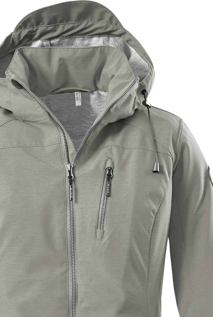 G.I.G.A. DX Damen Solena Casual Softshelljacke Mit Abzippbarer Kapuze 50 helloliv, 50 helloliv