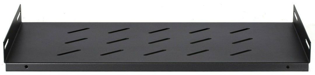 DSIT 19 Zoll Fachboden für 450mm Tiefe Wandschränke - 1 HE - Schwarz 450.00, 450.00