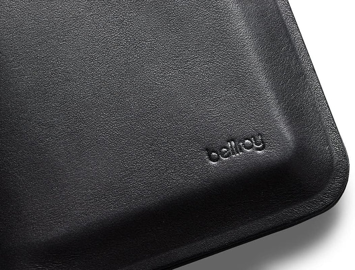 Bellroy Apex Note Sleeve – (Vorgeformte Leder-Brieftasche, RFID-Schutz) - Raven, Raven