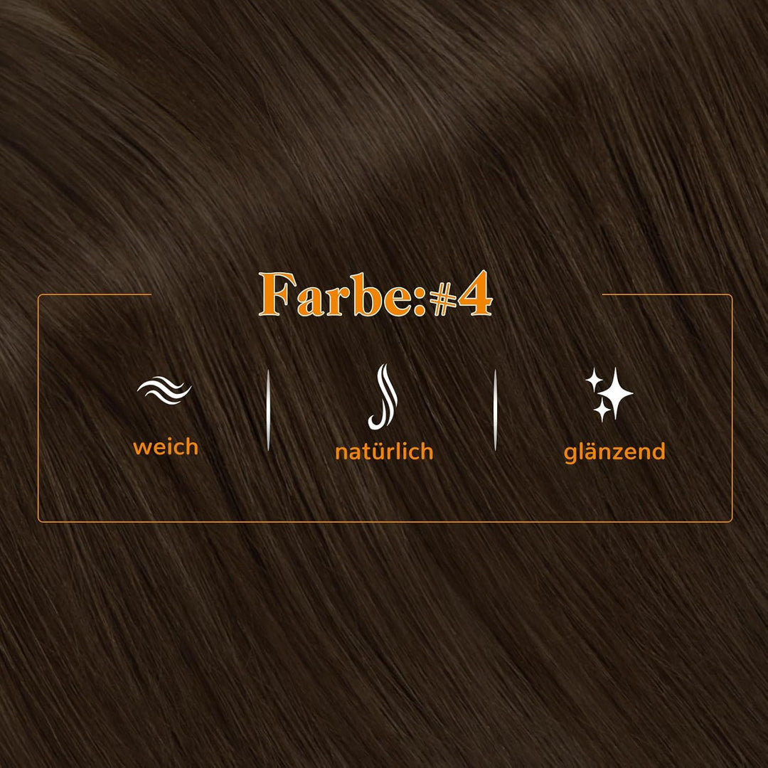 Easyouth Zopf Echthaar Extensions Braun Zopf Haarverlangerung Remy Echthaar Ponytail Extensions Dunk