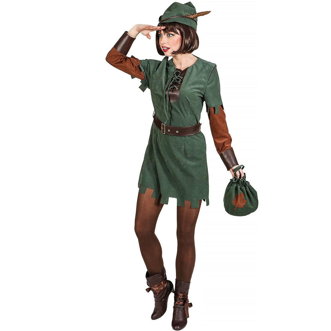 Jägerin 3-tlg. Kleid, Gürtel, Hut, Dress: 36, belt: 10, hat: 38