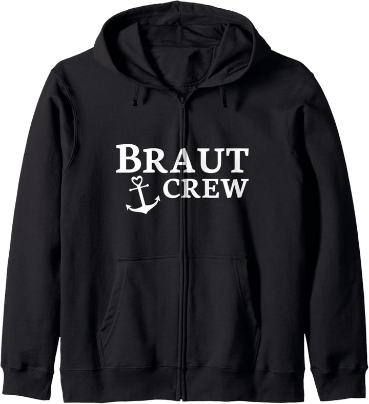 Braut Crew - Hochzeit - Mädels Junggesellinnen Abschied Kapuzenjacke