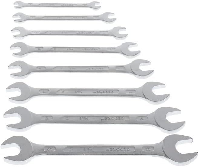 Doppelmaulschlüsselsatz 6-8 8-tlg.SW6-22mm CV-Stahl verchr.GEDORE 6 - 22 mm (8-teilig), 6 - 22 mm (8