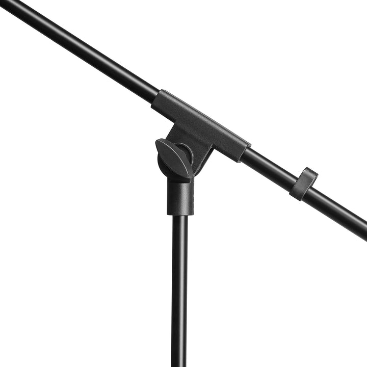 Adam Hall Stands S 5 BE - Mikrofonständer mit Schwenkarm, Höhenverstellung bis zu 1,62 m, schwarz