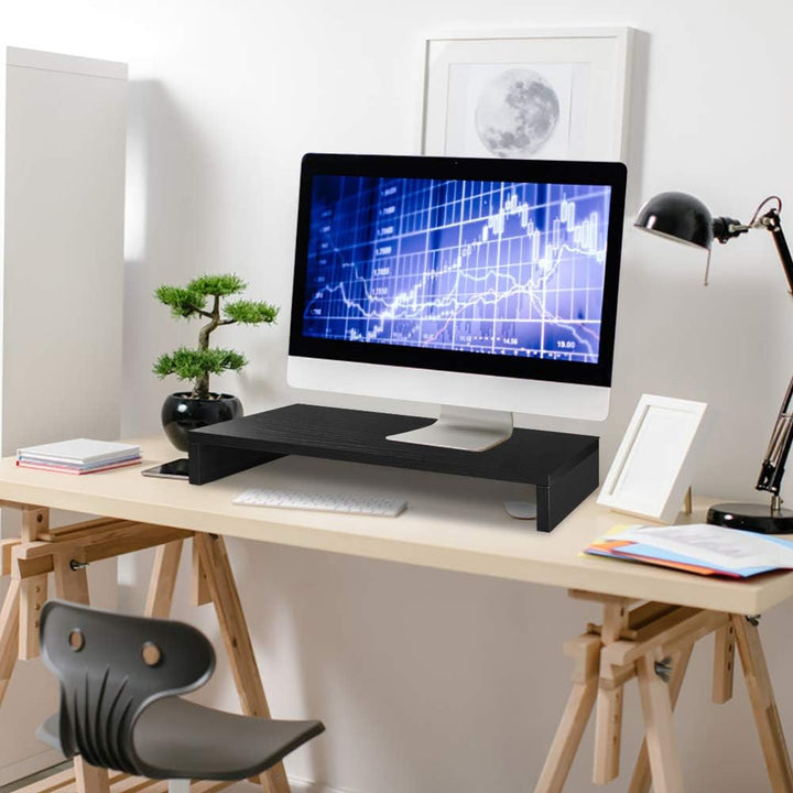 Monitorständer aus Holz, 1 Etage, moderner Monitorständer aus Holz, für PC-Bildschirm, TV, Notebook,