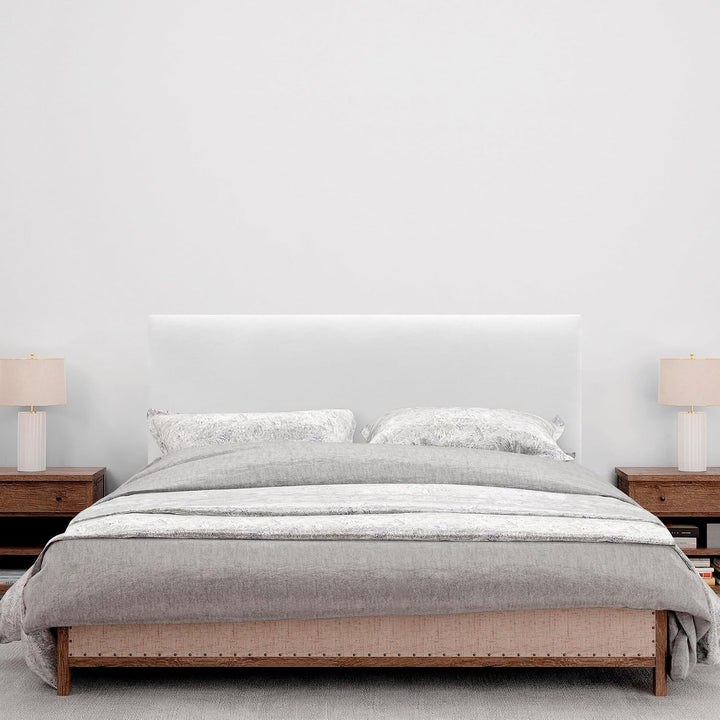 DHOME Kopfteil aus Kunstleder oder Stoff AQUALINE Glattes gepolstertes Kopfteil Luxusbett Kopfteil (