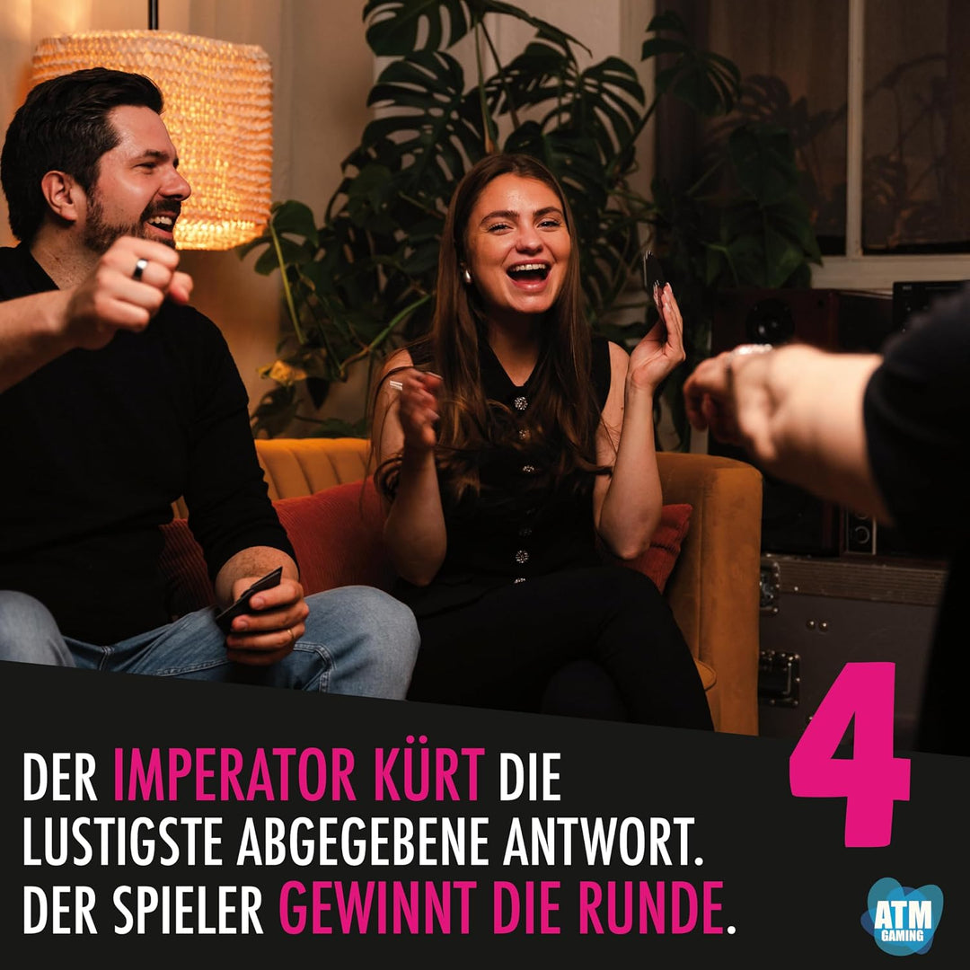 UNVERSCHÄMT Gesellschaftsspiele für Erwachsene - Freundschaft Plus - Designed in Deutschland - Karte