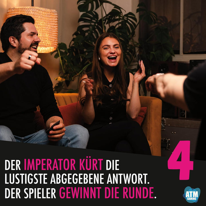 UNVERSCHÄMT Gesellschaftsspiele für Erwachsene - Freundschaft Plus - Designed in Deutschland - Karte
