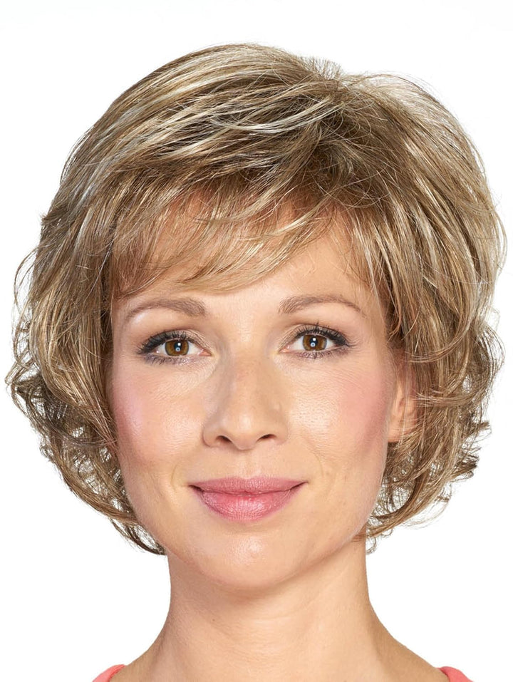 Lofty Perücke Michelle aus hochwertigem Kunsthaar, wirkt wie Echthaar, in Dunkelaschblond/Lichtblond
