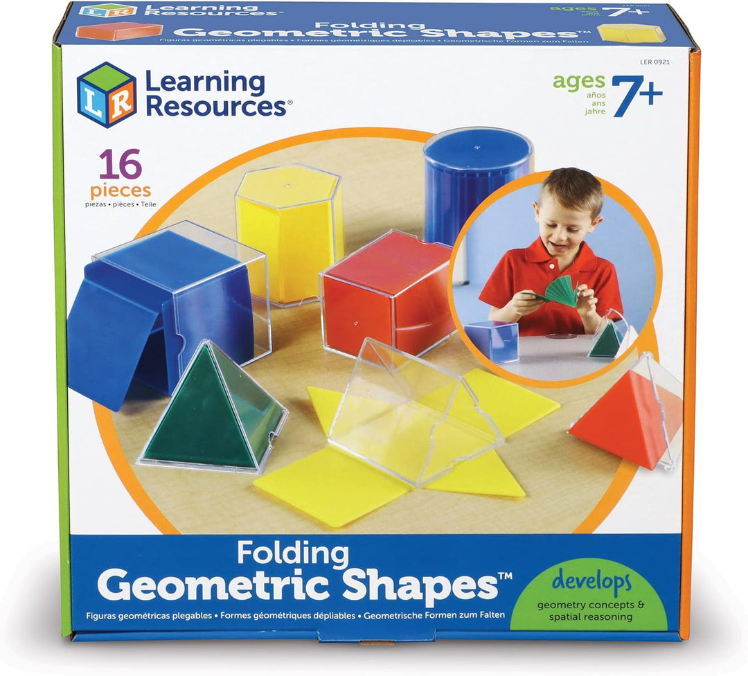 Learning Resources Original Faltbare geometrische Formen (16 Stück), geometrische körper montessori