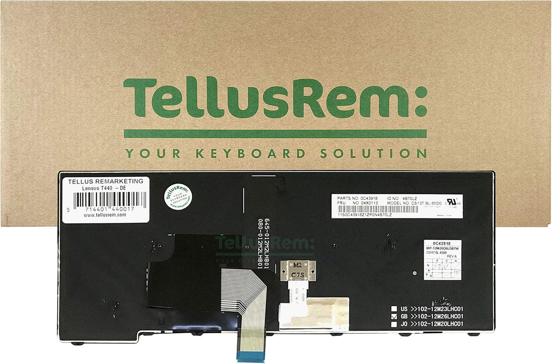 TellusRem ersatztastatur Deutsche Hintergrundbeleuchtung für Lenovo Thinkpad T431 T431S E431 T440 T4