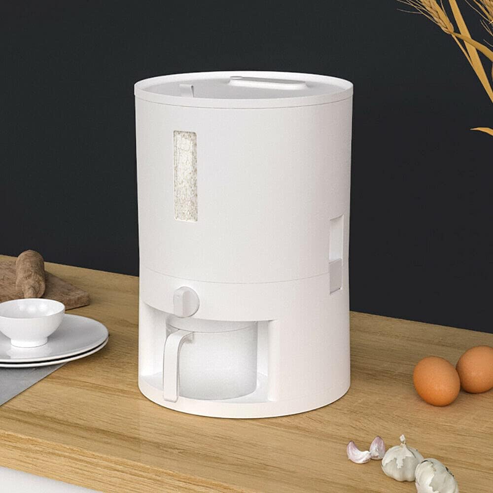 kangten 6 kg Reisbehälter Dispenser Kunststoff Reiskübel Aufbewahrungsbox Versiegelter Getreidebehäl