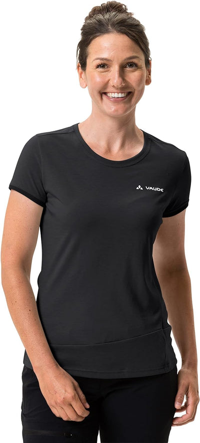 VAUDE Women's Sveit Shirt - T-Shirt Damen Black/Black 42, Black/Black 42