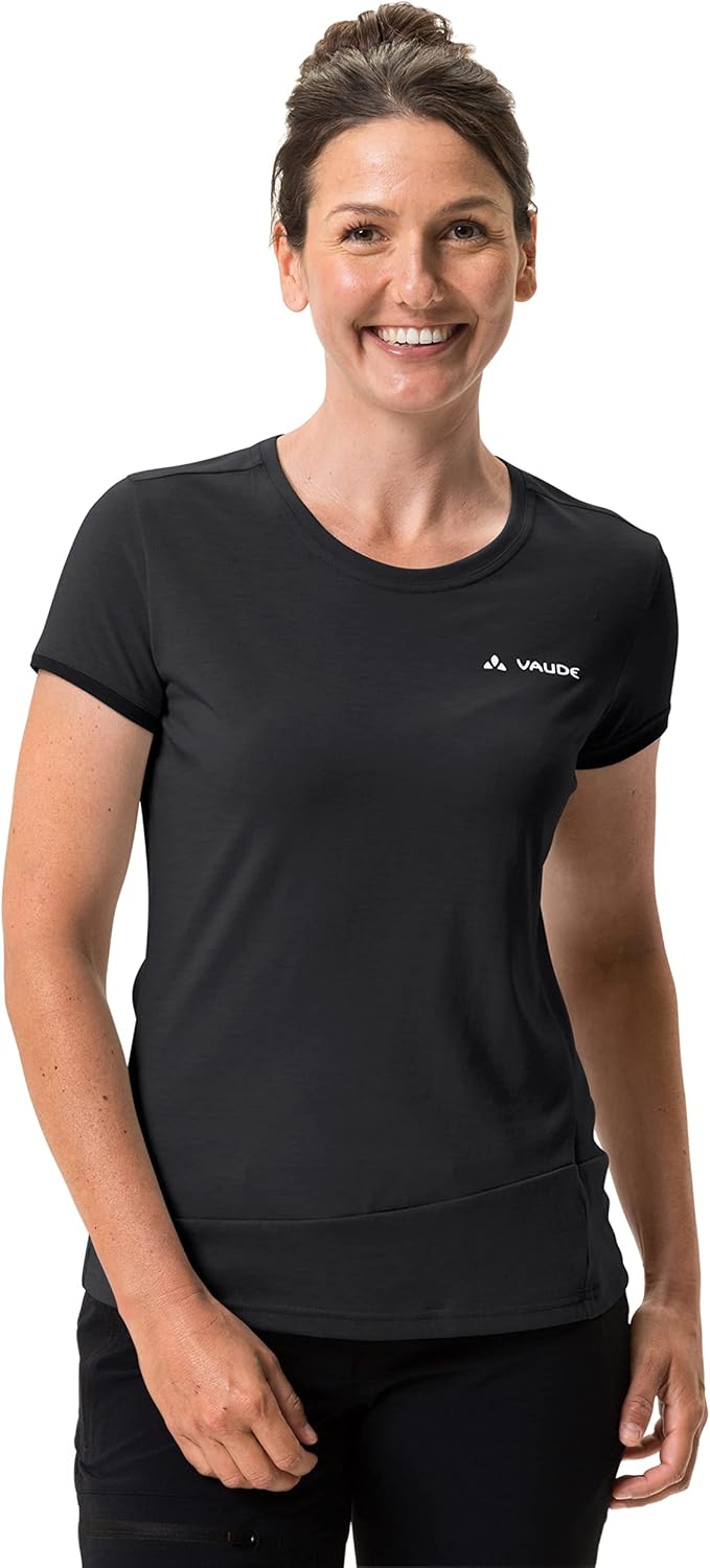 VAUDE Women's Sveit Shirt - T-Shirt Damen Black/Black 34, Black/Black 34