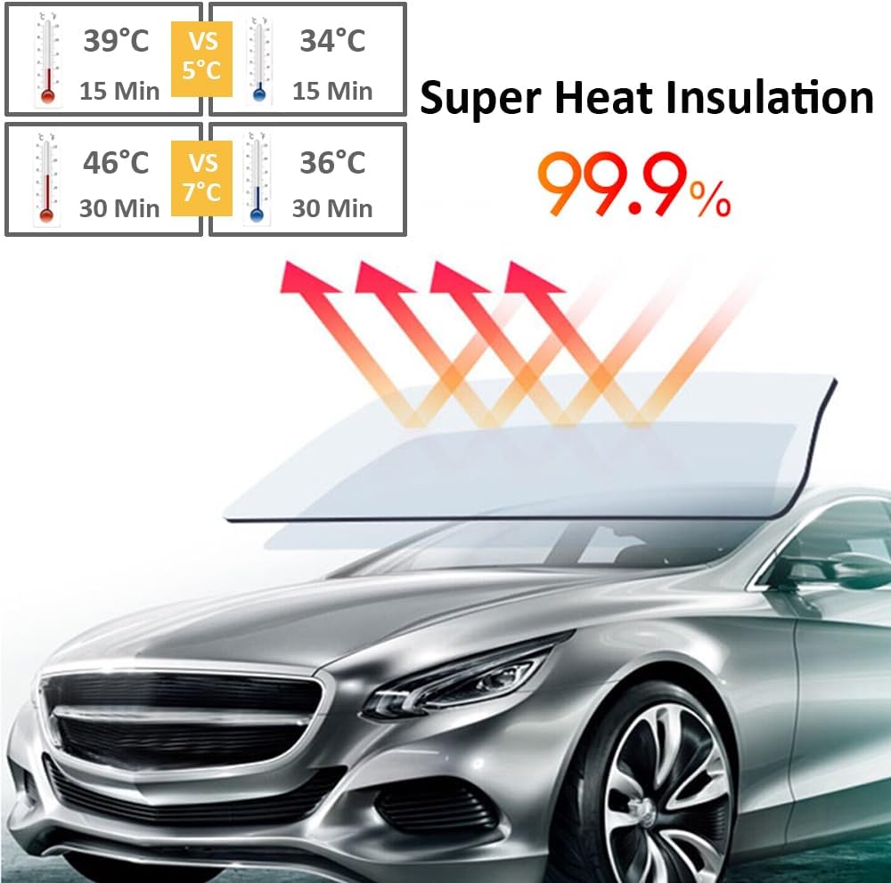 MOCNT Auto Tönungsfolie 1% VLT Auto Scheibentönungsfolie Sichtschutzfolie Autoscheiben Folie Fenster