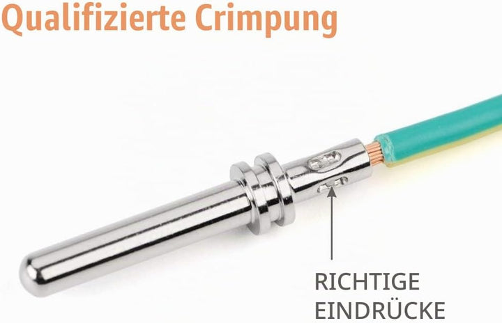 iCrimp IWD-20 Crimpwerkzeuge, Crimpzaneg mit geschlossenem Lauf 0,3-0,5 mm² für Vollkontakte der Grö