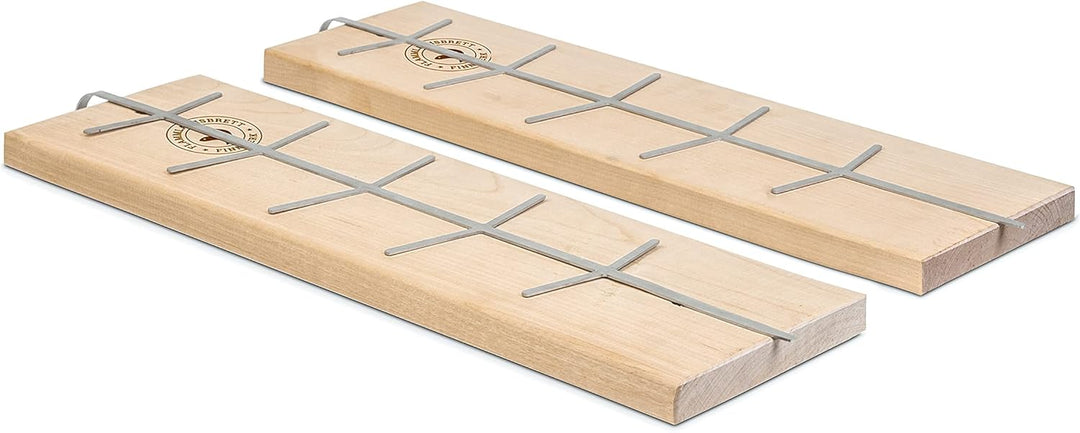 FINNWERK Gastro-Set, Zubehörartikel zum Flammlachsbrett, Lachs vom Feuer (Edelstahlgräte, massive Bi