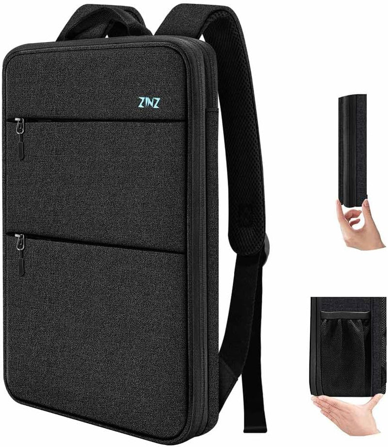 ZINZ Schlank und Erweiterbar Laptop Rucksack Wasserdicht Notebook Tasche für Männer und Frauen 15"-1