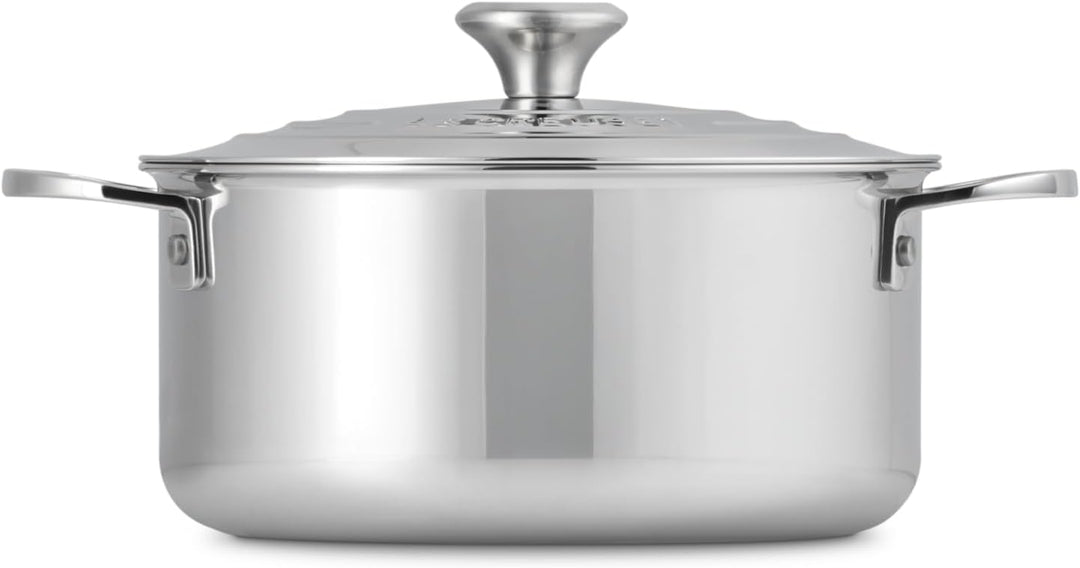 Le Creuset Signature Flacher Bräter mit Deckel, Rostfreier 3-ply Edelstahl, Ø 20 cm, 3 L, 20 cm