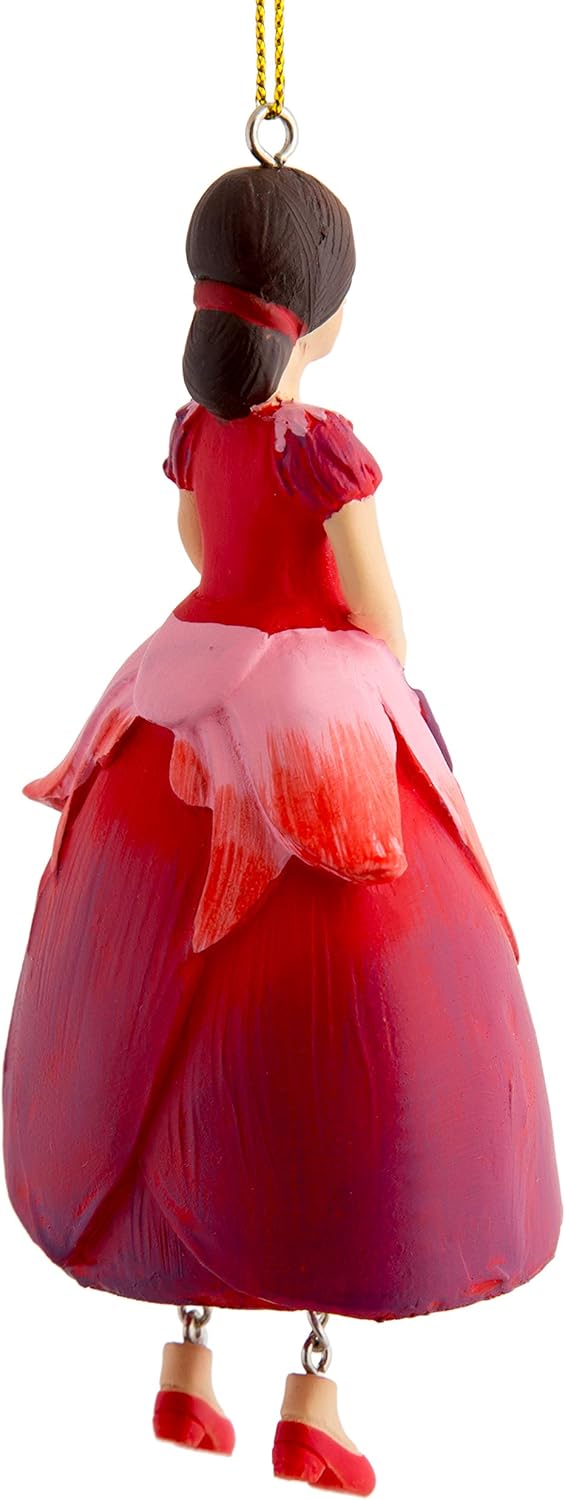 Blumen Mädchen Fuchsie zum Hängen Figur Dekofigur Gartenfigur für den Innenbereich, Fuchsie