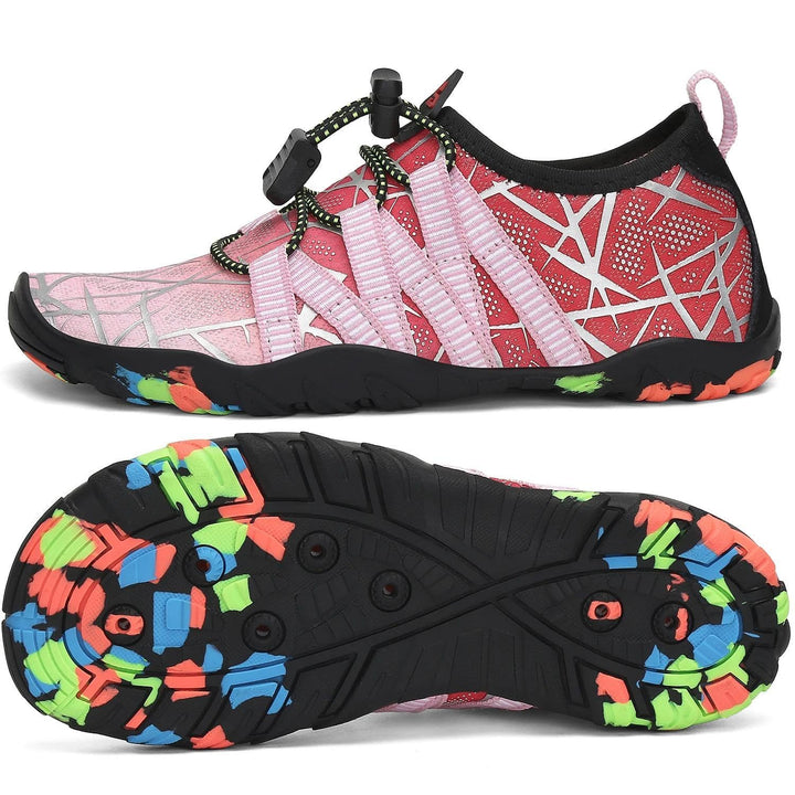 SAGUARO Kinder Badeschuhe rutschfeste Schnell Trocknend Aquaschuhe Gr.24-36 25 EU Stil 3 Pink, 25 EU