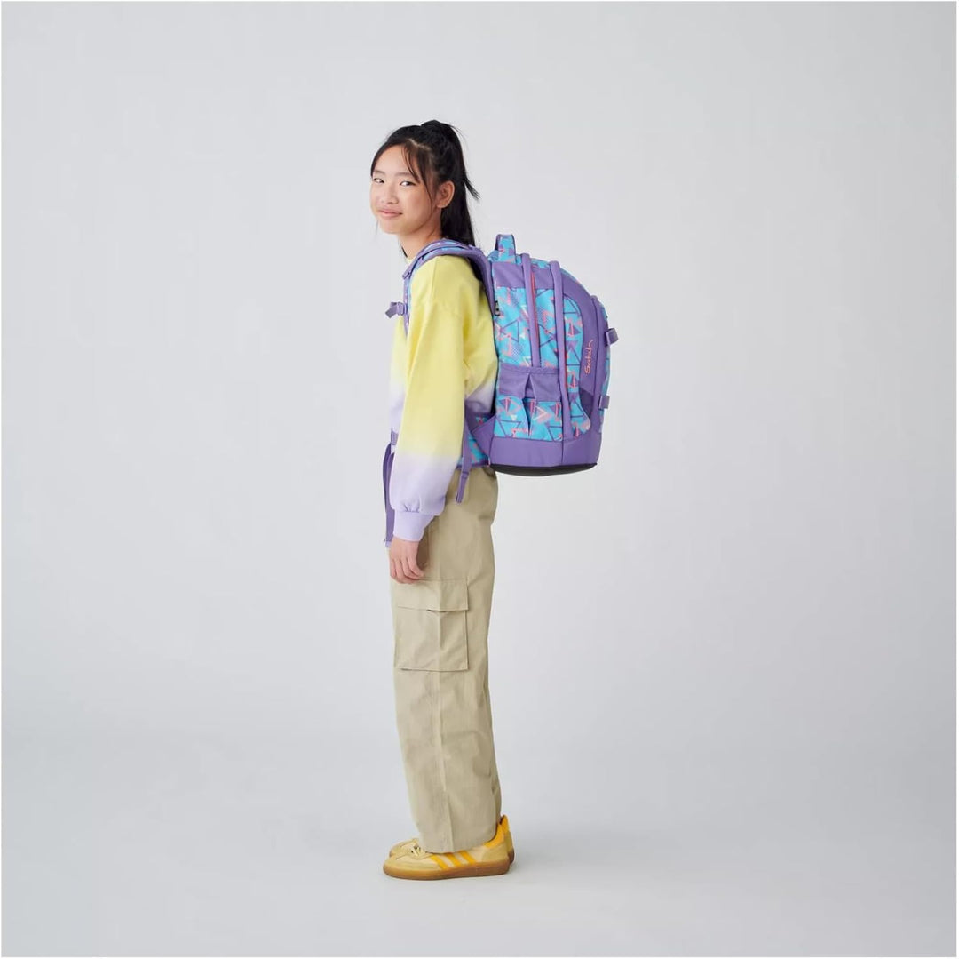 Satch Pack ab 5. Klasse ergonomisch 30L Stauraum standfest Organisationstalent Einheitsgrösse 80s Da
