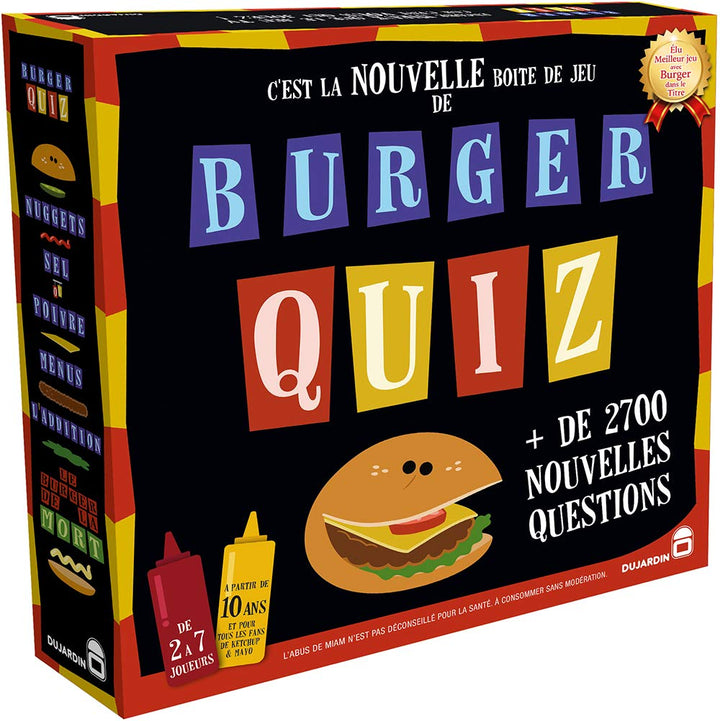 Dujardin - Burger Quiz – Gesellschaftsspiele, 01095, Mehrfarbig