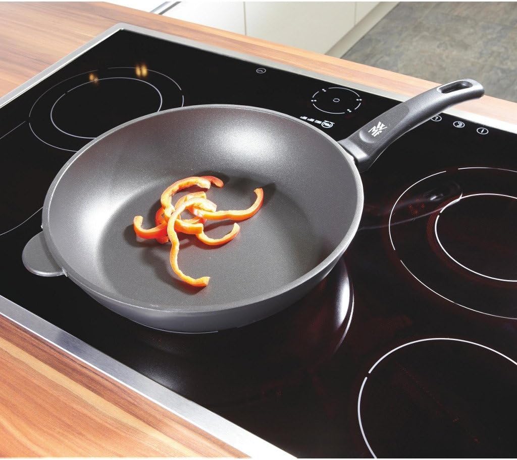 WMF Party Schmorpfanne 28 cm, Aluguss beschichtet, hoher Rand, Kunststoffgriff, Schmorpfanne