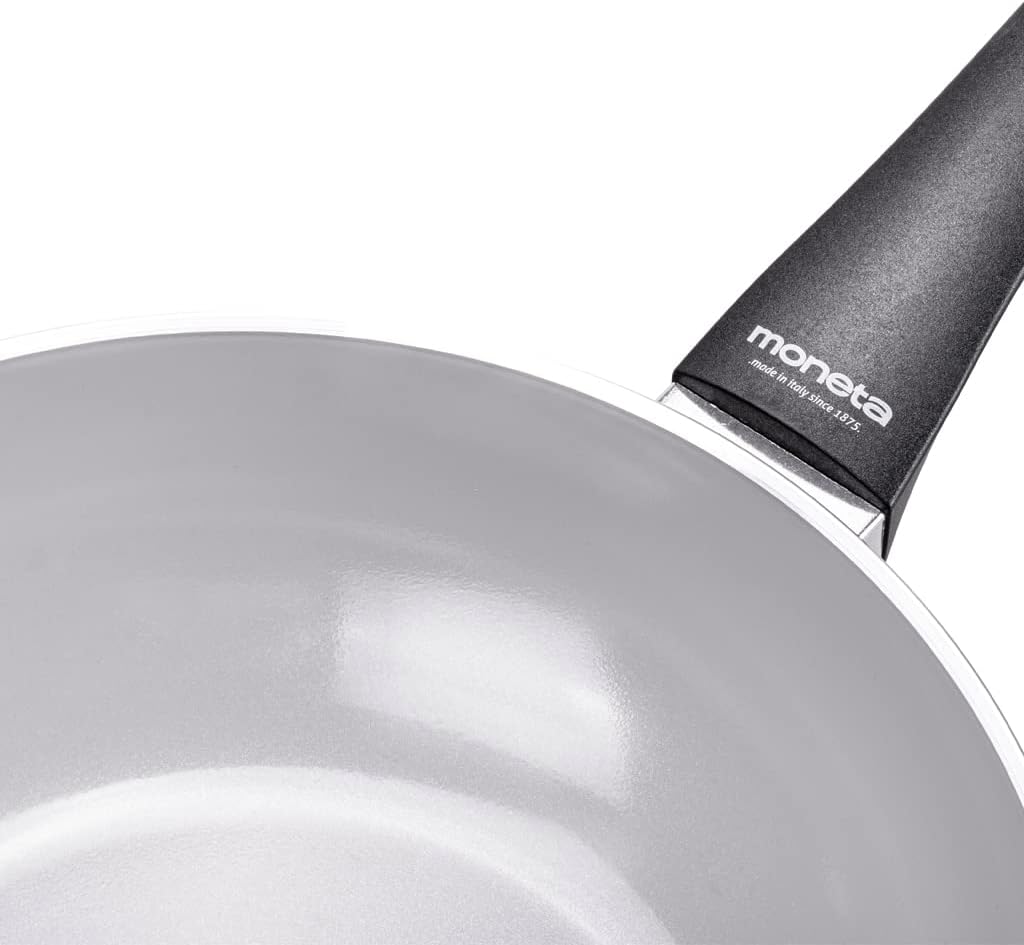Moneta Futura-Wok, 28 cm, natürliche FineGres-Beschichtung, auch für Induktion geeignet, 100 Prozent