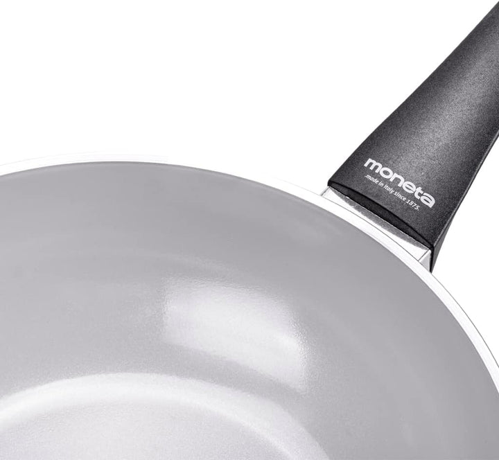 Moneta Futura-Wok, 28 cm, natürliche FineGres-Beschichtung, auch für Induktion geeignet, 100 Prozent