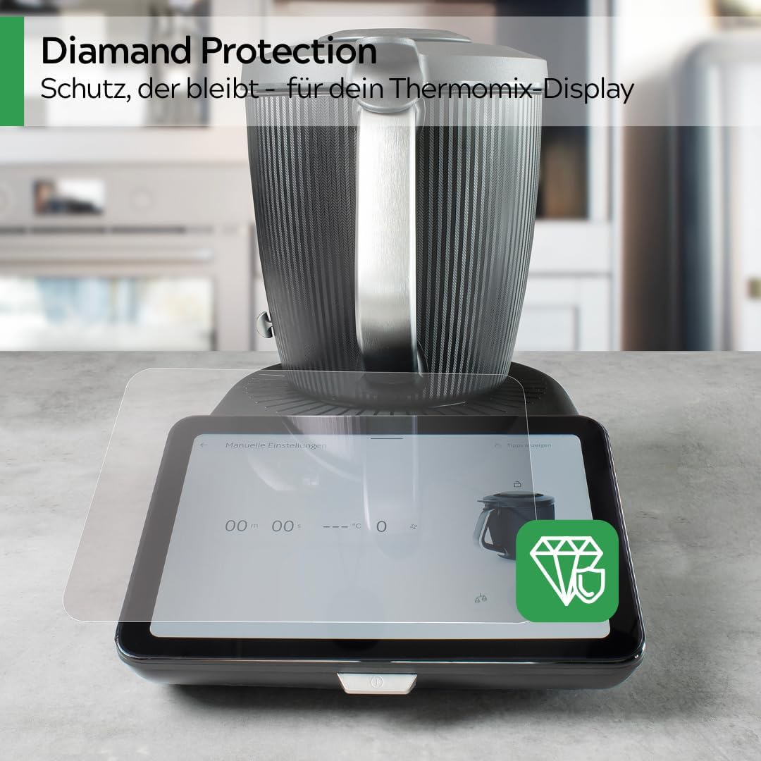 ScreenPRO Displayschutzfolie kompatibel mit Thermomix TM7 – Kratzfest, blasenfrei, passgenau – Schut