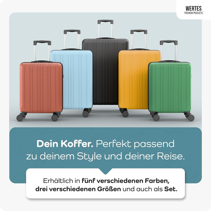 Handgepäck Koffer 55x40x20cm - 36L - TSA Schloss - Kabinenkoffer mit Dopperollen, Reisekoffer, Handg