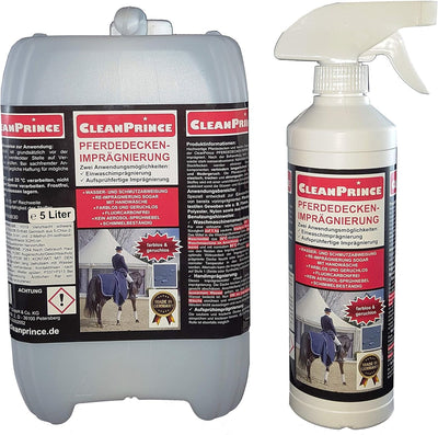 5,5 Liter CleanPrince Pferdedecken Imprägnierung | Pferdedeckenimprägnierung Imprägniermittel Nässes