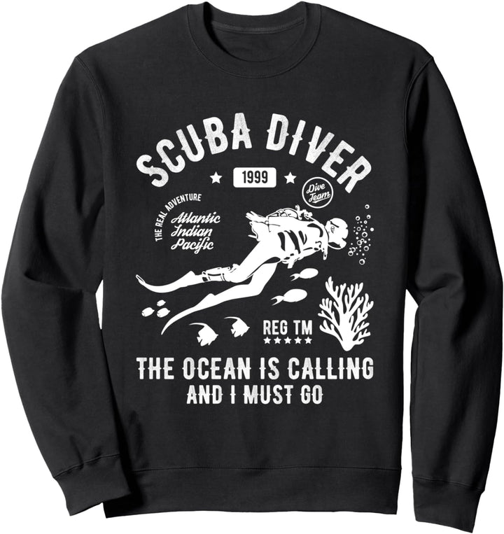 Scuba-Diving DIVE Tauchen Divemaster Diver Wasser Taucher Sweatshirt