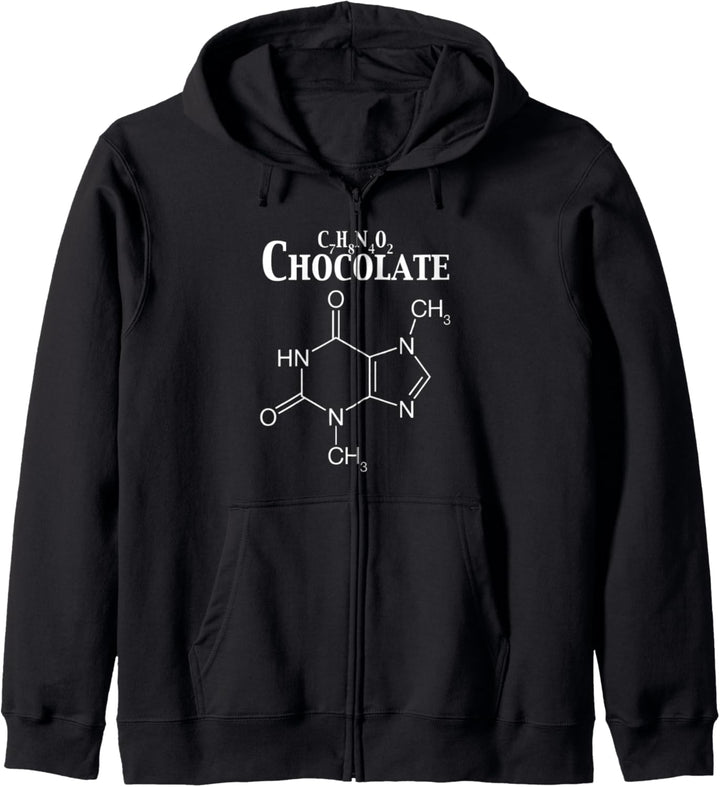 Theobromin Molekül Schokolade Süsser Zahn Lustig Geschenk Kapuzenjacke